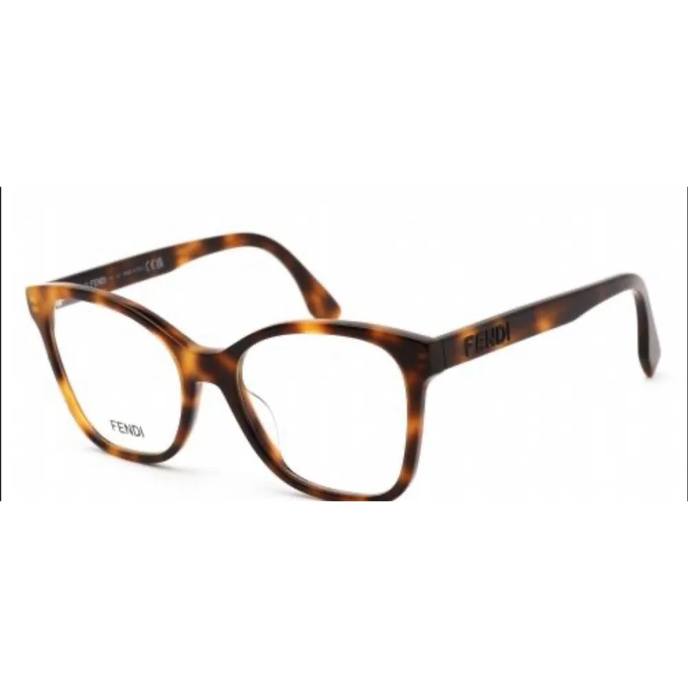 Fendi FE50018I 053 54-18 Women's Eyeglasses Brown Tortoiseshell